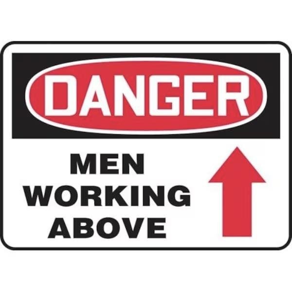 Accuform OSHA DANGER SAFETY SIGN MEN WORKING MCRT014XT MCRT014XT - main